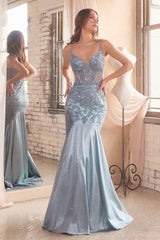 **Cinderella Divine's Enchanting Glitter & Lace Mermaid Gown for Unforgettable Occasions**