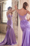 **Cinderella Divine's Enchanting Glitter & Lace Mermaid Gown for Unforgettable Occasions**