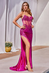 **Cinderella Divine Goddess-Like Satin Strapless Dress for Enchanting Occasions**