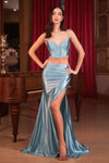 **Cinderella Divine's Enchanting Two-Piece Satin Gown: A Night of Unforgettable Elegance**