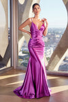 Cinderella Divine's Enchanting Stretch Satin Gown for Unforgettable Occasions