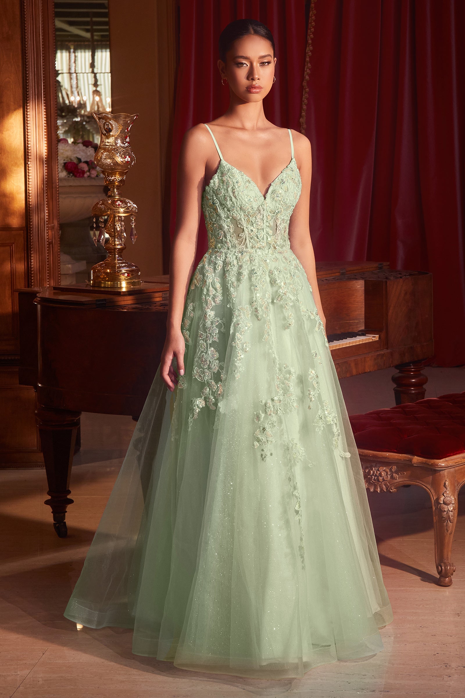 Cinderella Divine: Enchanting Lace and Tulle Ballgown for Unforgettable Occasions