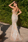 **Cinderella Divine: Shimmering Crystal Embellished Gown for Unforgettable Occasions**
