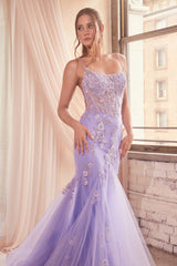 **Cinderella Divine's Enchanting Floral Mermaid Gown: A Vision of Grace and Elegance**