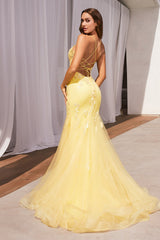 **Cinderella Divine's Enchanting Floral Mermaid Gown: A Vision of Grace and Elegance**