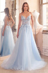 **Cinderella Divine's Enchanting A-Line Gown: Shimmering Elegance for Special Occasions**