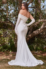 **Captivating Elegance: Cinderella Divine's Asymmetrical Jersey Dress for Unforgettable Occasions**