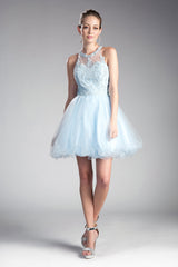 **Cinderella Divine: Captivating Beaded Lace AppliquÃ© Dress for Unforgettable Occasions**