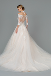 GLS by Gloria GL1803: Embroidered Off-the-Shoulder Gown for Timeless Elegance
