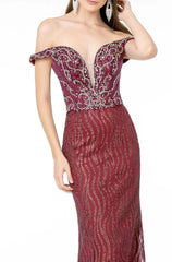 GLS by Gloria GL1818: Captivating Jewel-Embellished Gown for Regal Occasions