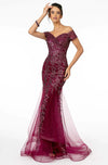 **GLS by Gloria: Embellished Mermaid Gown for Enchanting Evenings**
