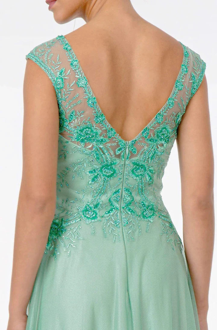 Captivating Goddess: Shimmering Lace Gown by GLS for Unforgettable Occasions