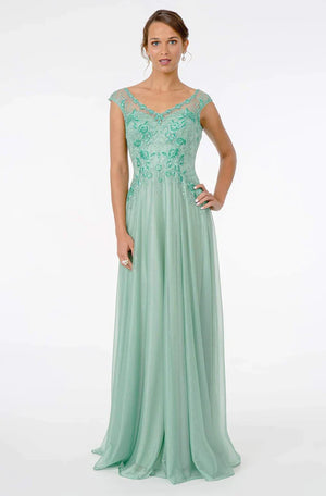 Captivating Goddess: Shimmering Lace Gown by GLS for Unforgettable Occasions