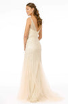 **GLS by Gloria Shimmering Metallic Tulle Gown: Elegance and Glamour for Every Occasion**