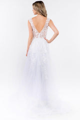 Captivating Glamour: GLS by Gloria's Intricate Beaded Embroidered Gown