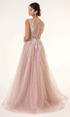 GLS by Gloria: Captivating Floral Embroidered Gown for Unforgettable Occasions