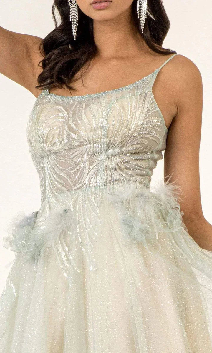**GLS by Gloria: Shimmering Sequined Evening Gown for a Grand Entrance**