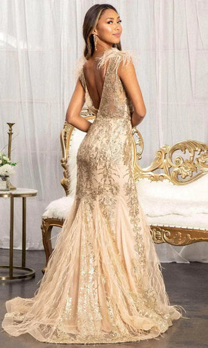 **GLS by Gloria Sequined Lace Mermaid Gown: Shimmering Elegance for Special Occasions**
