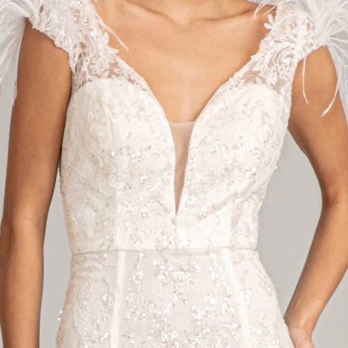 Captivating Sequin and Lace Gown by GLS by Gloria: Shimmering Elegance for Unforgettable Occasions
