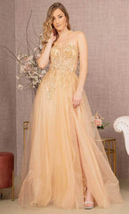 **GLS by Gloria Shimmering Sequin and Beadwork Gown: A Vision of Enchantment**