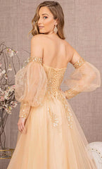 **GLS by Gloria Shimmering Sequin and Beadwork Gown: A Vision of Enchantment**