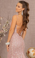 Enchanting Dusty Rose Mermaid Gown by GLS by Gloria