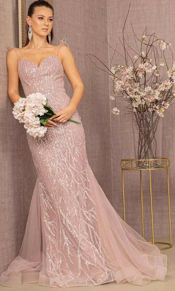 Enchanting Dusty Rose Mermaid Gown by GLS by Gloria