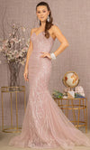 Enchanting Dusty Rose Mermaid Gown by GLS by Gloria