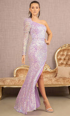 GLSbyGloria GL3128: Shimmering Sequined Gown for Enchanting Occasions
