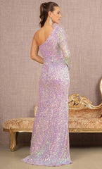 GLSbyGloria GL3128: Shimmering Sequined Gown for Enchanting Occasions