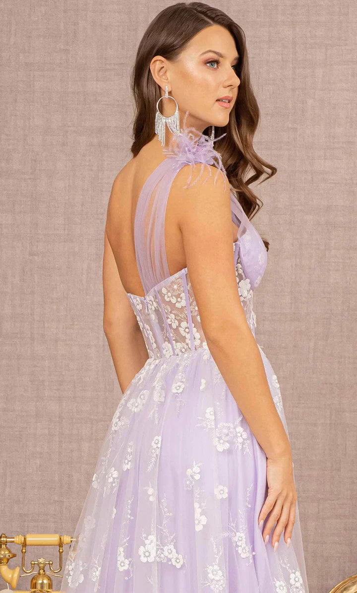 **GLSbyGloria: Ethereal Floral AppliquÃ© Dress for Unforgettable Moments**