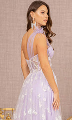 **GLSbyGloria: Ethereal Floral AppliquÃ© Dress for Unforgettable Moments**