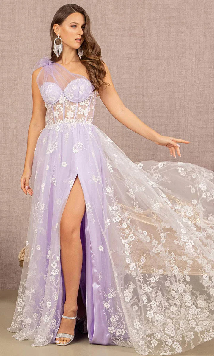 **GLSbyGloria: Ethereal Floral AppliquÃ© Dress for Unforgettable Moments**