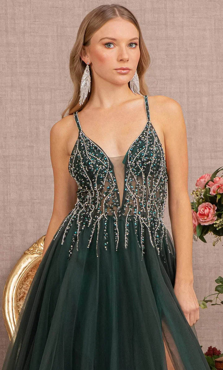 **Enchanting Green A-line Gown by GLS by Gloria for Unforgettable Events**