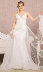 Elizabeth KGL3157: Ethereal Tulle Overskirt Gown for Enchanting Occasions