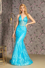 Captivating Corset Mermaid Gown by GLS by Gloria: Shimmering Elegance for Special Occasions