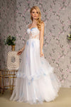 **GLSbyGloria GL3208: Embroidered and Beaded Floor-Length Gown for Enchanting Occasions**