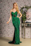 **GLS by Gloria: Enchanting Floral Embroidered Mermaid Gown**