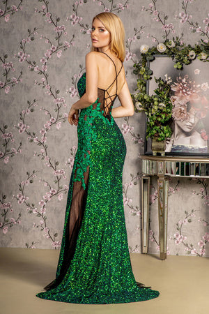 **GLS by Gloria: Enchanting Floral Embroidered Mermaid Gown**
