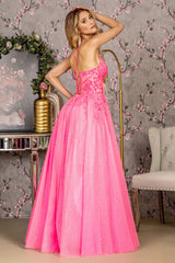 **Captivating Radiance: GLS by Gloria's Shimmering Evening Gown**