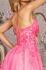 **Captivating Radiance: GLS by Gloria's Shimmering Evening Gown**