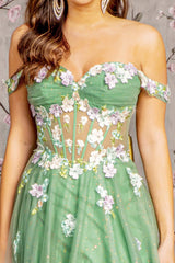 **GLS by Gloria: Shimmering Jewel Gown for Formal Occasions**