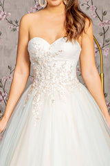 **GLSbyGloria: Enchanting Strapless Prom Dress for Unforgettable Nights**