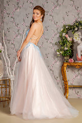 Captivating Shimmer: GLSbyGloria GL3251 Sequined Corset Gown for Unforgettable Occasions