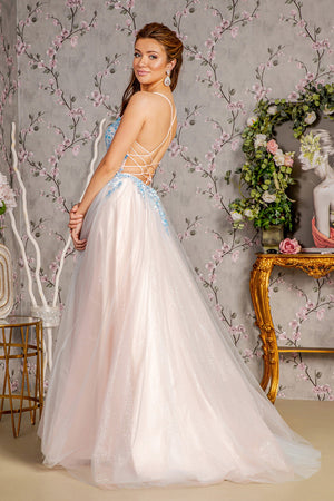Shimmering Sequins and Flowing Elegance: GLS by Gloria's Enchanting GL3251 Gown