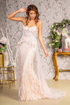 **GLS by Gloria: Captivating Mermaid Gown with Shimmering Glitter**