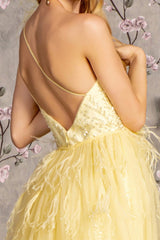 **GLS by Gloria: Asymmetrical Gown for Enchanting Occasions**