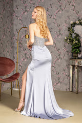 **Enthralling Elegance: GLS by Gloria's Shimmering Evening Gown**