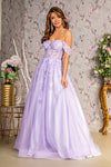 **GLS by Gloria: Enchanting Evening Gown with Butterfly AppliquÃ©s (GL3296)**