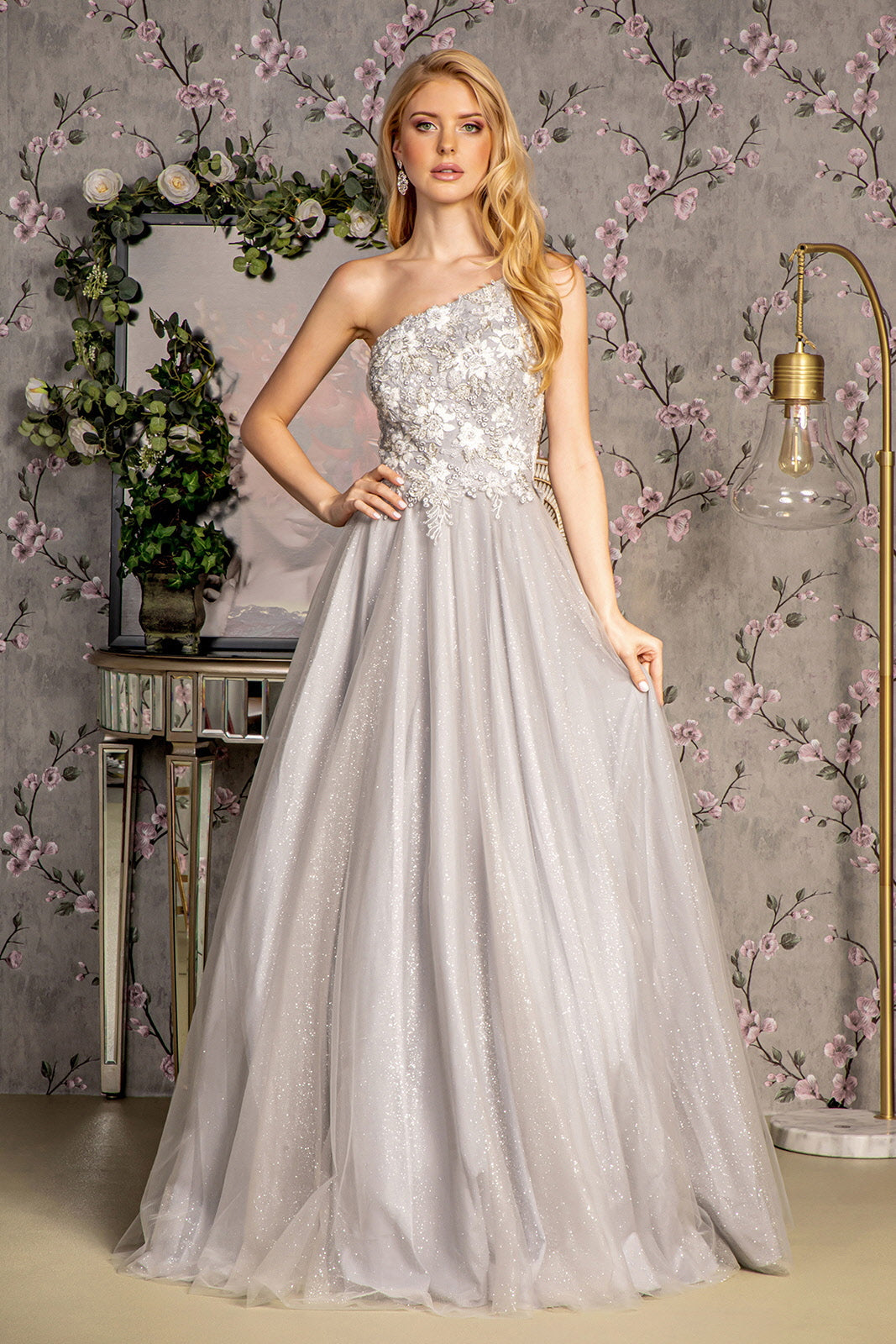 Captivating One-Shoulder Gown by GLSbyGloria: Elevate Your Formal Look